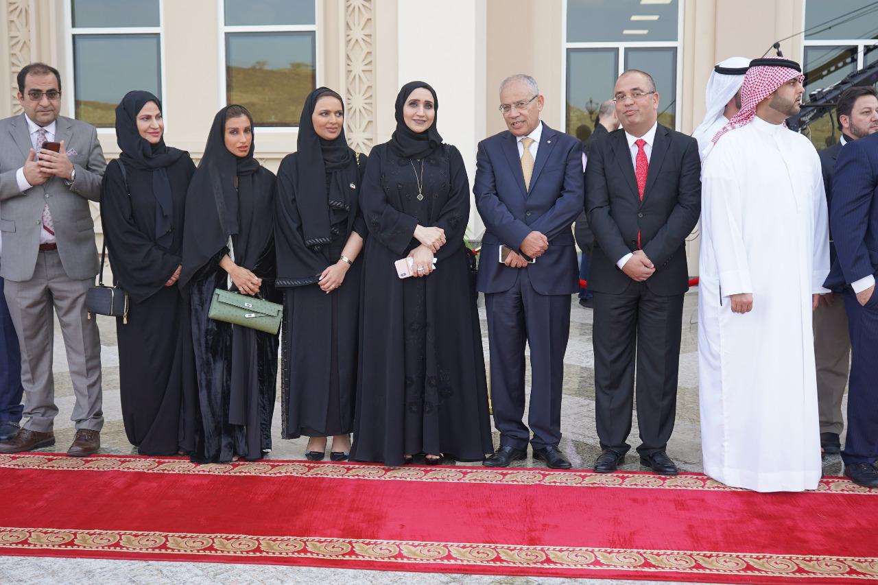 حضور المهندسة حصة آل مالك  أثناء افتتاح الأكاديمية العربية للعلوم والتكنولوجيا والنقل البحري  بخورفكان - الامارات العربية المتحدة  