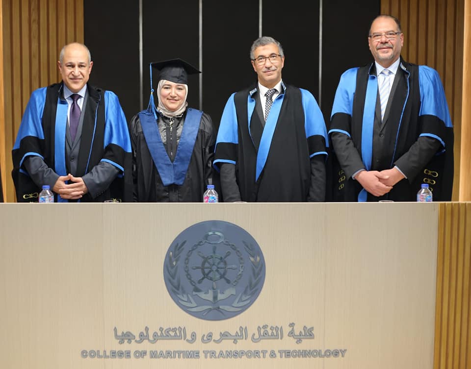 The Association of Arab Women in the Maritime Sector congratulates Ms. Shaima Abdel-Rasoul for obtaining a master's degree  in port operation management