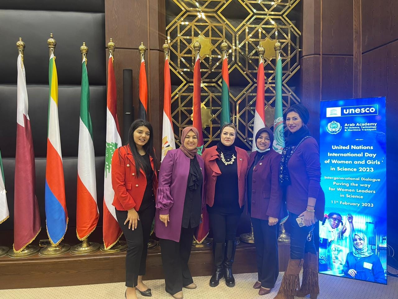 The Director of the General Secretariat of the Arab Women’s Association in the Maritime Sector attends the International Day of Women and Girls in the Field of Science at the kind invitation of the UNESCO Regional Office for Science in the Arab Countries