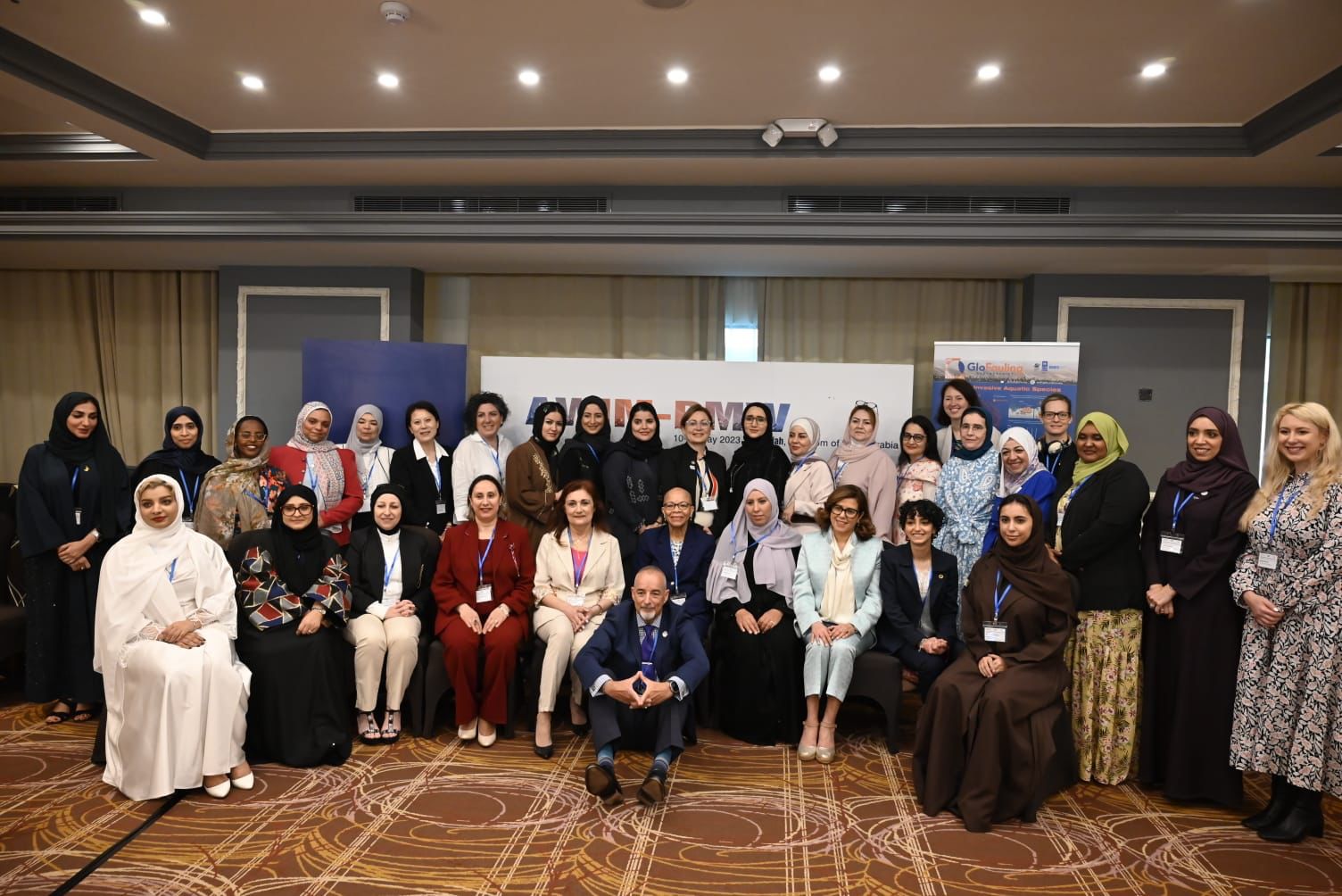 The first Arab women's workshop on marine biofouling management on May 10-11, 2022.