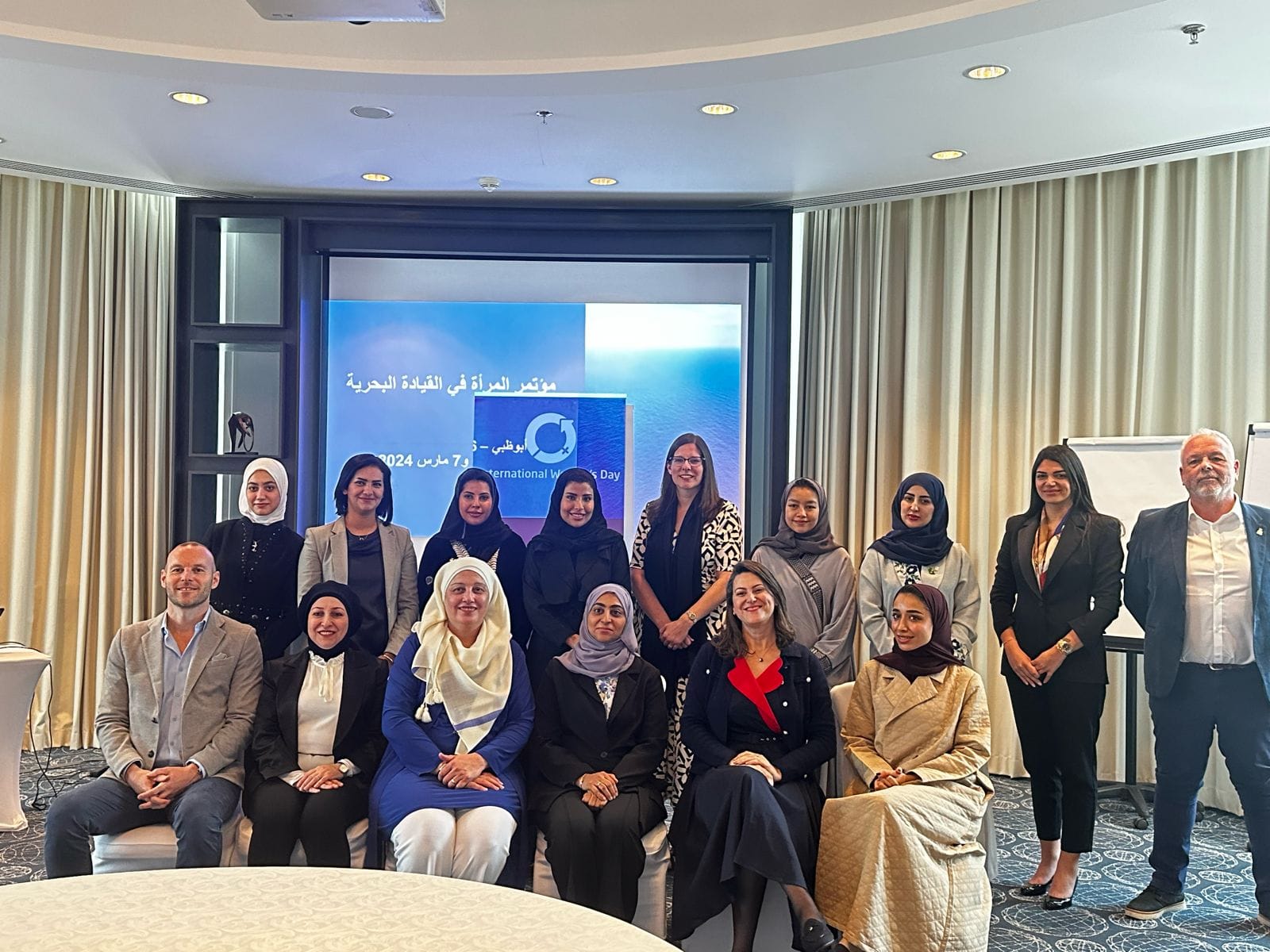 Part of the participation of the Jordanian national entity of the Arab Women’s Association in the Maritime Sector in the Women in Maritime Leadership Conference, which was held in the United Arab Emirates