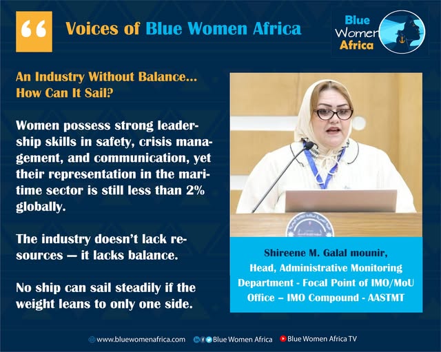 Media Spotlight on Shireene Galal’s Role in Empowering Women in the Maritime Sector